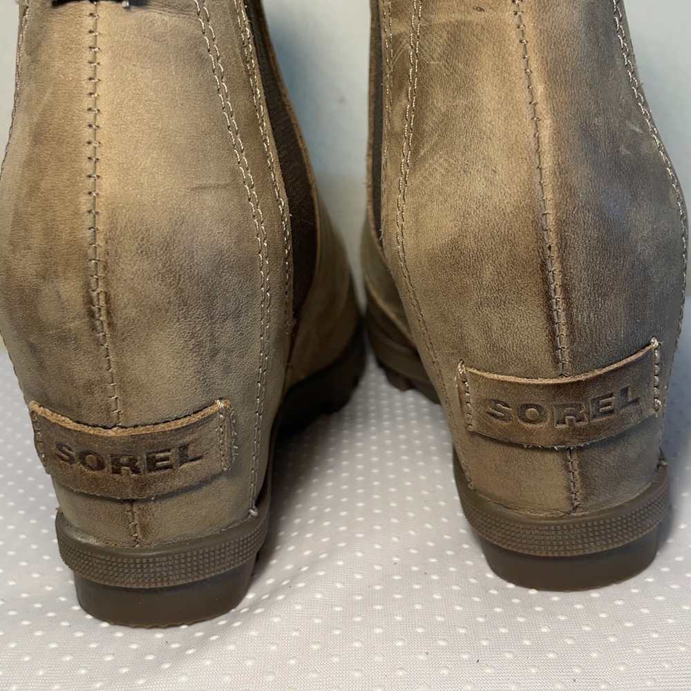 Sorel Women's Joan Of Arctic Wedge II Chelsea Nude Color Size 5.5 NL3022-010. - Picture 5 of 8